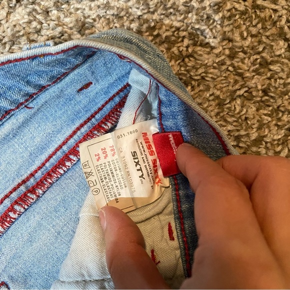 MISS SIXTY Tommy Flare Jeans in Light Wash Size 27 - Picture 6 of 16